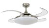 Beacon Fanaway Evora plafondventilator met verlichting geborsteld chroom 94 cm