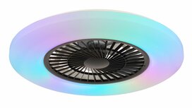 Globo Alva Led plafondventilator wit/zwart 59,5 cm
