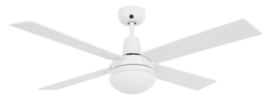Beacon Quest II plafondventilator met ledverlichting wit/hout 122 cm