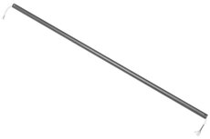 Faro Barcelona universele verlengstang grijs 30 cm