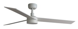 Faro Barcelona 342971S Rudder 3 L plafondventilator met verlichting wit/essen 132 cm