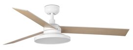 Faro Barcelona 342972N Rudder Tak 3 L plafondventilator met verlichting zwart/essen 132 cm