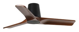 Faro Barcelona 33837 Heywood Tub S plafondventilator zwart/walnoot 132 cm