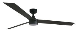 Faro Barcelona 342931S Cruiser XL plafondventilator met verlichting zwart 160 cm