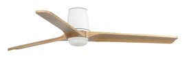 Faro Barcelona 338381S Heywood Tub L LED plafondventilator met verlichting wit/grenen 132 cm