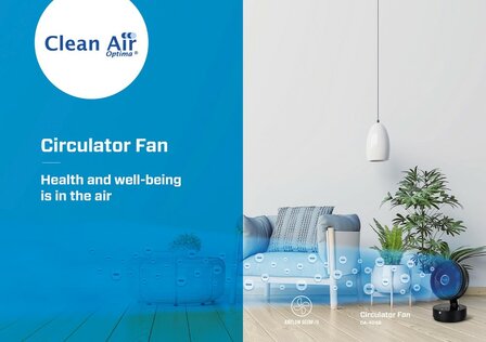 Clean Air Optima CA-404B Design tafelventilator zwart