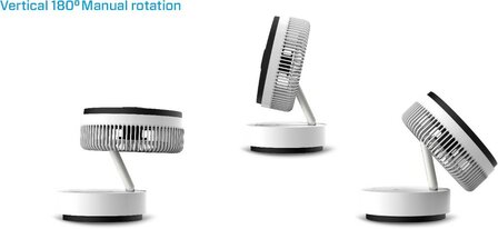 Clean Air Optima CA-404W Design tafelventilator wit kantelbaar