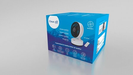 Clean Air Optima CA-404W Design tafelventilator wit verpakking