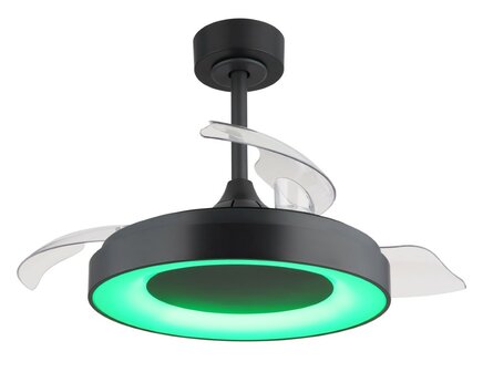 Globo Elina LED plafondventilator grijs met verlichting 45 cm