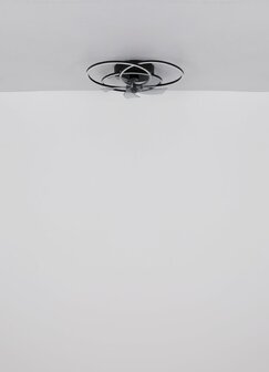 Globo Alia LED plafondventilator met verlichting zwart 58 cm licht