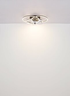 Globo Alia LED plafondventilator met verlichting zwart 58 cm licht