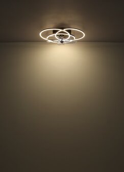 Globo Alia LED plafondventilator met verlichting zwart 58 cm licht