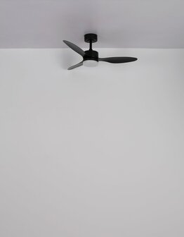 Globo Blackwell plafondventilator zwart met verlichting 106 cm