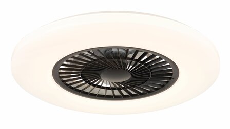 Globo Alva Led plafondventilator wit/zwart 59,5 cm
