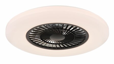 Globo Alva Led plafondventilator wit/zwart 59,5 cm