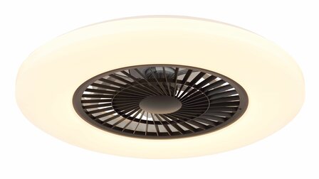 Globo Alva Led plafondventilator wit/zwart 59,5 cm