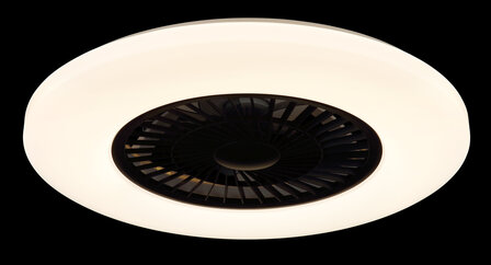 Globo Alva Led plafondventilator wit/zwart 59,5 cm