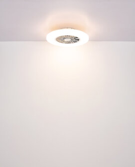 Globo Alva Led plafondventilator wit/zwart 59,5 cm