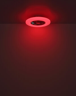 Globo Alva Led plafondventilator wit/zwart 59,5 cm