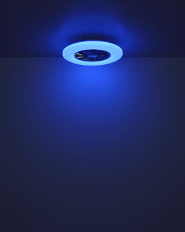 Globo Alva Led plafondventilator wit/zwart 59,5 cm