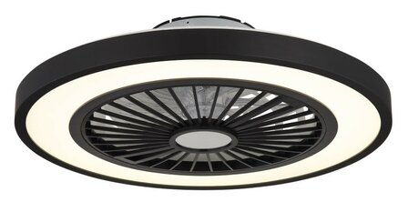 Globo Blizzak Led plafondventilator zwart 54 cm