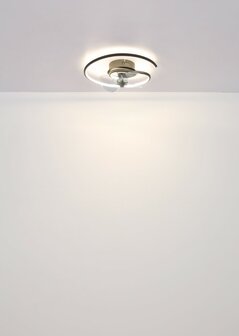 Globo Koren LED plafondventilator met verlichting zwart 45 cm licht