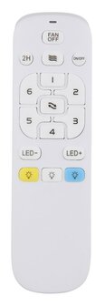 Globo Tatjana LED plafondventilator met verlichting zwart 30 cm afstandsbediening