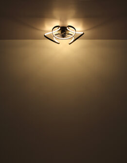 Globo Loris LED plafondventilator met verlichting zwart 56 cm