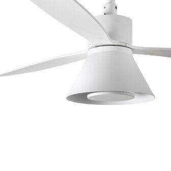 Faro Barcelona Amelia L Cone LED Tuya plafondventilator wit 132 cm lamp