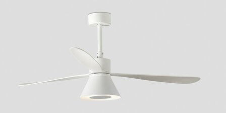Faro Barcelona Amelia L Cone LED Tuya plafondventilator wit 132 cm