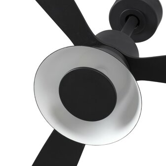 Faro Barcelona Amelia L Cone LED Tuya plafondventilator zwart 132 cm lamp
