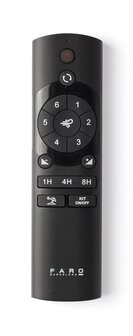 Faro Barcelona Amelia L Cone LED Tuya plafondventilator grijs 132 cm afstandsbediening