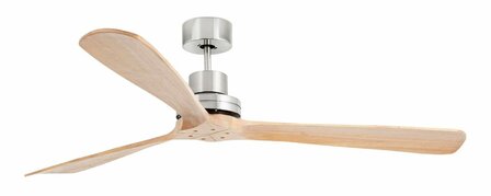 Faro Barcelona 33504DC Lantau XL plafondventilator hout/mat nikkel 168 cm