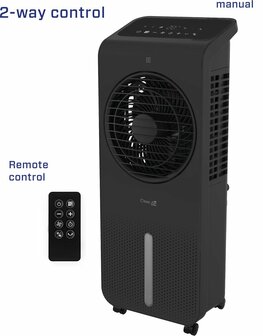 Clean Air Optima CA-104 mobiele aircooler met luchtzuiveraar zwart