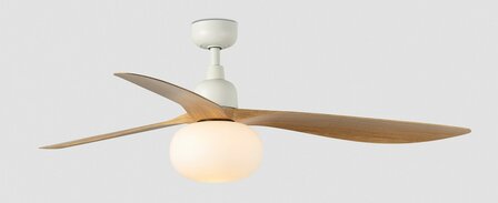 Faro Barcelona 34361-11L Outwood L plafondventilator wit/eikenhout 150 cm