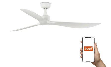 Faro Barcelona 34363WT Outwood L plafondventilator wit met app 150 cm