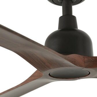 Faro Barcelona 34362WT Outwood L plafondventilator bruinwalnoot met app 150 cm