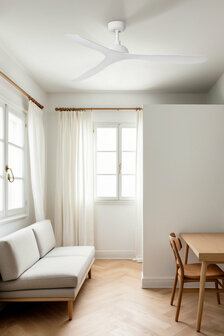 Faro Barcelona Gotland L plafondventilator wit 132 cm woonkamer