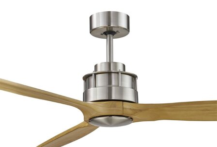 Beacon Airfusion Akmani plafondventilator chroom teakhout 156 centimeter