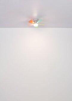 Globo Hines LED plafondventilator wit 41 cm licht