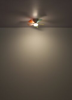 Globo Hines LED plafondventilator wit 41 cm licht