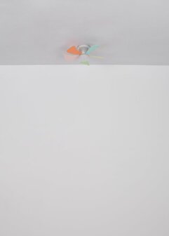 Globo Hines LED plafondventilator wit 41 cm licht