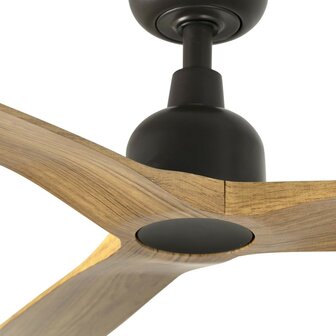 Faro Barcelona 34360WT Outwood L plafondventilator bruin/eikenhout met app 150 cm