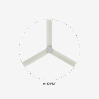 Faro Barcelona Cruiser L LED plafondventilator met ledverlichting wit 106 cm diameter