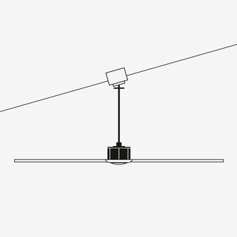 Faro Barcelona 34288 Cruiser S plafondventilator wit 106 cm schuin plafond