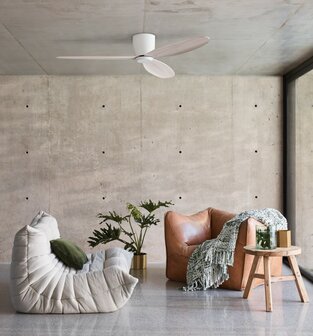 Beacon Airfusion Radar plafondventilator lichthout 132 centimeter aan plafond