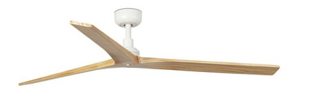 Faro Barcelona Klim L plafondventilator wit/eikenhout 150 cm