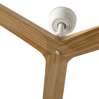 Faro Barcelona Klim L plafondventilator wit/eikenhout 150 cm