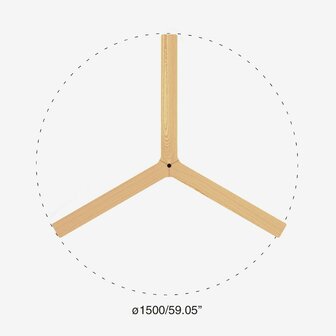 Faro Barcelona 34282 Klim L plafondventilator zwart/grenenhout 150 cm diameter