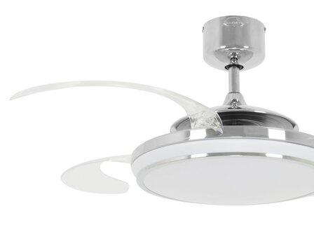Beacon 211037 Fanaway Evo1 Led plafondventilator met verlichting chroom 122 cm